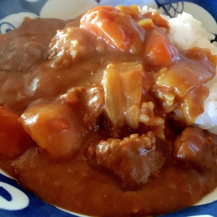 圧力鍋で♪牛肉ホロホロのカレー